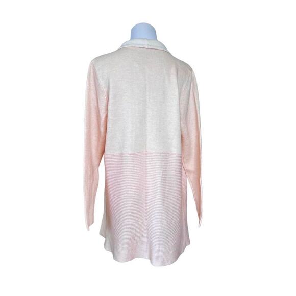 ChicWish Soft Blush Pink Wool Blend Drape Open Cardigan Sweater One Size $90 - Picture 3 of 9
